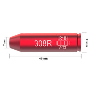 TPO .243 308 Bore Sight Red Dot Boresighters 308 with Six Batteries