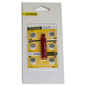 TPO 223 REM 5.56mm Bore Sight Red Laser Boresighter with 6 Batteries