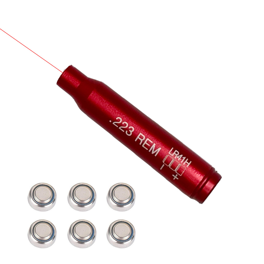 TPO 223 REM 5.56mm Bore Sight Red Laser Boresighter with 6