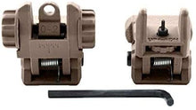 Load image into Gallery viewer, Polymer Picatinny Flip-up A Pair Front&amp;Rear Combo Sights Dual Aperture Tan