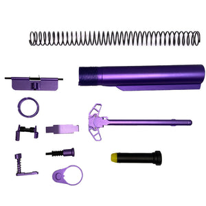 AR-15 Lower/Upper mil spec buffer tube kits Purple