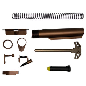 AR-15 Lower/Upper mil spec buffer tube kits Brown