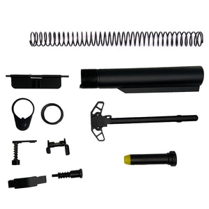 AR-15 Lower/Upper mil spec buffer tube kits Black