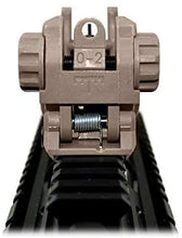 Load image into Gallery viewer, Polymer Picatinny Flip-up A Pair Front&amp;Rear Combo Sights Dual Aperture Tan