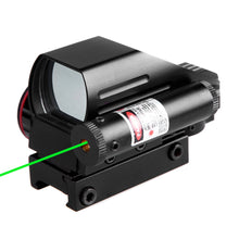 Load image into Gallery viewer, Sniper RD22LG Holographic Reflex Sight with 4 Reticles Red and Green Dot with Green Laser
