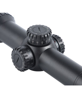 Sniper KT 1-12X24 SAL Rifle Scope 35mm Tube Glass Etched Reticle Red Illuminated with Scope Rings