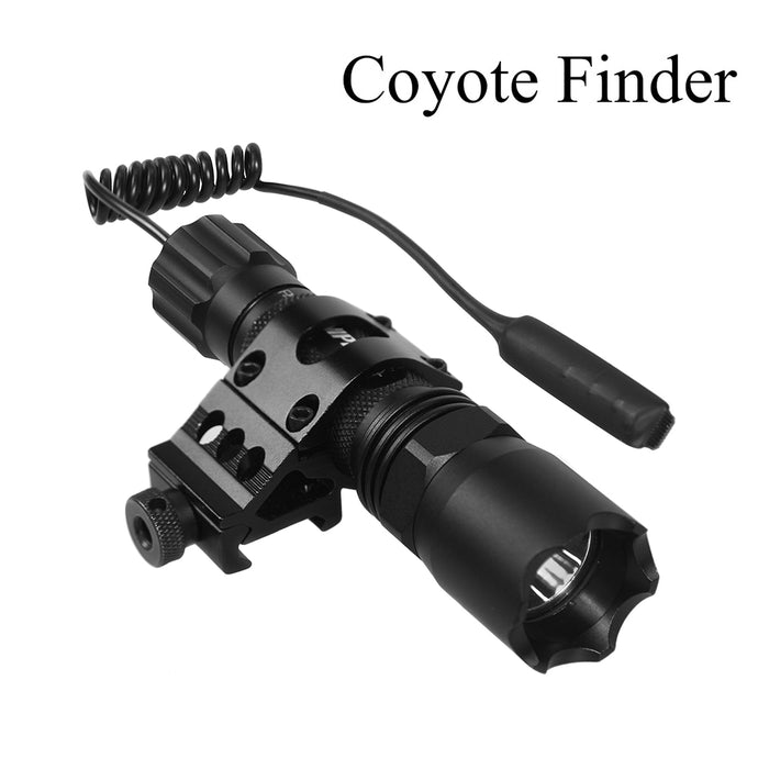 Coyote Finder 1000 Lumen Tactical Rail Mounted Flashlight with Pressure Switch Pad