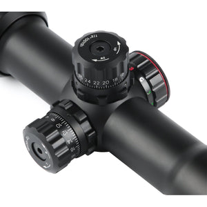 ND 1.5-4x30 Riflescope Reticle Illumination in Red, Green and Blue
