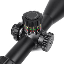 Load image into Gallery viewer, Sniper VT4.7-29x56 FFP 35MM Scope First Focal Plane Riflescope with Red/Green/Blue Illuminated Reticle