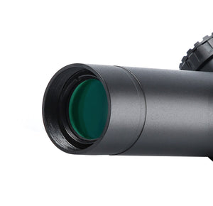 Sniper KT 1-12X24 SAL Rifle Scope 35mm Tube Glass Etched Reticle Red Illuminated with Scope Rings