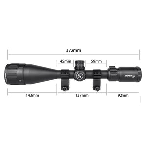 Sniper MT6-24X50AOL Scope with Red, Green Illuminated Reticle