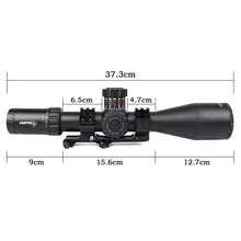 Load image into Gallery viewer, Sniper VT4.7-29x56 FFP 35MM Scope First Focal Plane Riflescope with Red/Green/Blue Illuminated Reticle
