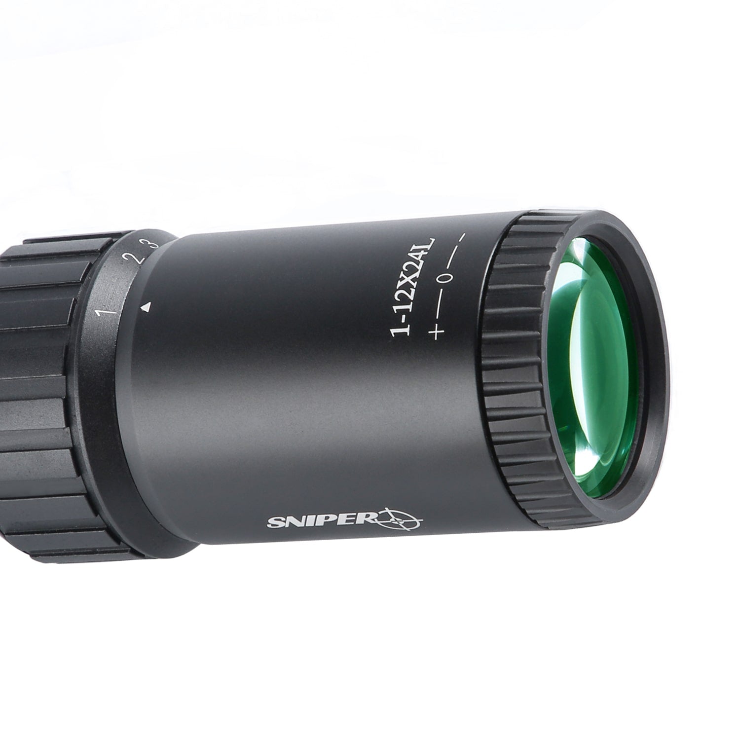 Sniper KT 1-12X24 SAL Rifle Scope 35mm Tube Glass Etched Reticle Red I ...