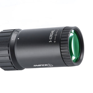 Kt Scope Sniper KT 1-12X24 SAL Rifle Scope 35mm Tube Glass Etched Reticle Red I ...