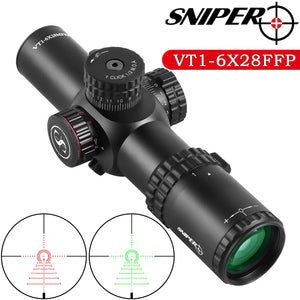 Sniper VT 1-6X28 FFP First Focal Plane (FFP) Scope 35mm Tube with Red/Green Illuminated Reticle