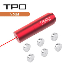 Load image into Gallery viewer, TPO 9mm Boresighter Red Dot Bore Sighters with 6 Batteries