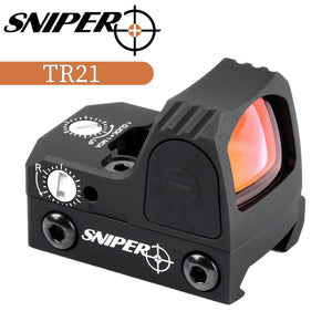 Sniper TR21 3MOA Reflex Sight Red Dot Sight for Rifles, Shortguns and Pistols Compatible with Picatinny/Weaver Rail, Waterproof, Shockproof