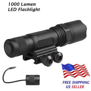 TPO F70M 1000 Lumen Tactical Rail Mounted Flashlight