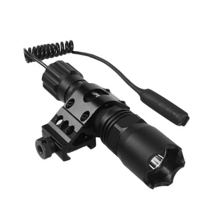 Coyote Finder 1000 Lumen Tactical Rail Mounted Flashlight with Pressure Switch Pad