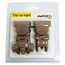 Load image into Gallery viewer, Polymer Flip up Backup Sight Front and Rear Sight 20mm Rail