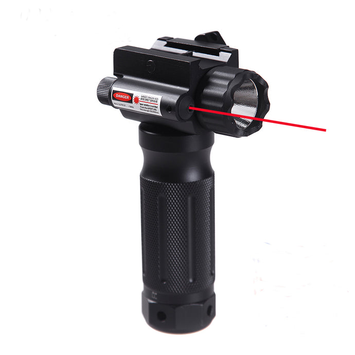 Sniper GP01R Tactical Vertical Foregrip - 1000 Lumen LED Flashlight RED Laser Fit 20mm Picatinny Rail Mount
