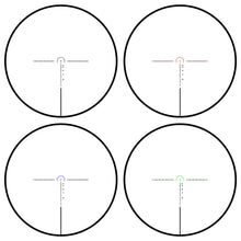 Load image into Gallery viewer, ND 1.5-4x30 Riflescope Reticle Illumination in Red, Green and Blue