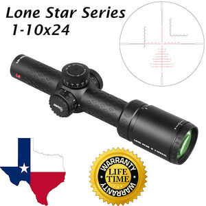 Sniper LS 1-10x24 Scope 35mm Tube with Red Illuminated Reticle .308