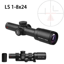 Load image into Gallery viewer, Sniper LS 1-8X24 WA Scope 35mm Tube with Red Illuminated Reticle