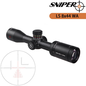 Sniper LS 8x44 WA Scope 30mm Tube with Red Illuminated Reticle