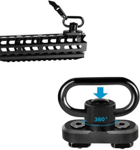 Load image into Gallery viewer, 2 PCS M-LOK QD Sling Swivel with Rail Adaptor for M-LOK Handguard