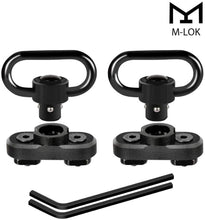 Load image into Gallery viewer, 2 PCS M-LOK QD Sling Swivel with Rail Adaptor for M-LOK Handguard