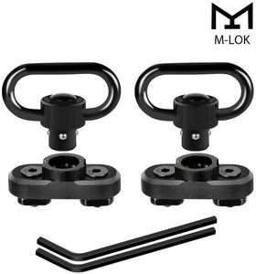 2 PCS M-LOK QD Sling Swivel with Rail Adaptor for M-LOK Handguard