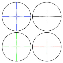 Load image into Gallery viewer, ND 1.5-4x30 Riflescope Reticle Illumination in Red, Green and Blue