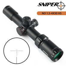 Load image into Gallery viewer, ND 1.5-4x30 Riflescope Reticle Illumination in Red, Green and Blue