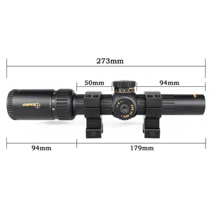 Sniper NT 1-6X24 Tactical Rifle Scope Red/Green Illuminated Reticle