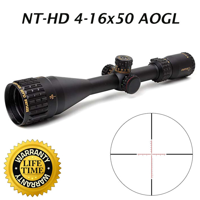 Sniper KT5-40X56 Rifle Scope – 35mm Tube, Illuminated R/G Reticle, Side Parallax