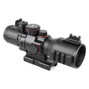 Sniper GII PM3.5X40 Prism Scope with Red, Green Illuminated Rapid Range Reticle