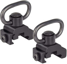 Load image into Gallery viewer, Push Button QD quick release sling swivel mount Set for Picatinny Rail
