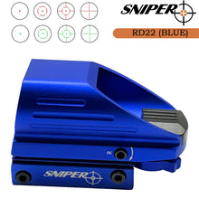 Load image into Gallery viewer, RD22(BLUE) Red &amp; Green Dot Sight 4 Reticles Reflex Sight