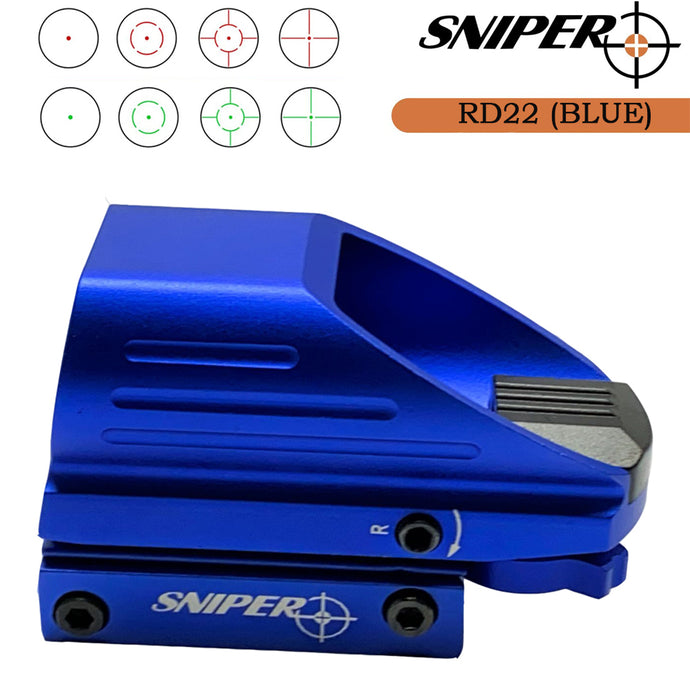 RD22(BLUE) Red & Green Dot Sight 4 Reticles Reflex Sight