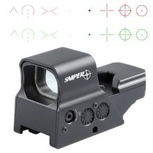 Load image into Gallery viewer, Sniper RD26 Holographic Reflex Sight QD Mount Quick Release with 8 Reticles Red and Green Dot Sight