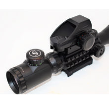 Load image into Gallery viewer, Sniper ST 4-16x50 Scope Combo includes Red Laser Sight LED Flashlight and Holographic Dot Sight