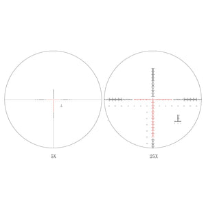 Sniper ZT 5-25x50 FFP First Focal Plane (FFP) Scope with Red/Green Illuminated Reticle