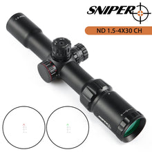 Load image into Gallery viewer, ND 1.5-4x30 Riflescope Reticle Illumination in Red, Green and Blue