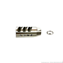 Load image into Gallery viewer, 5/8X24 Stainless Steel Compensator Muzzle Brake W washer U.S Made
