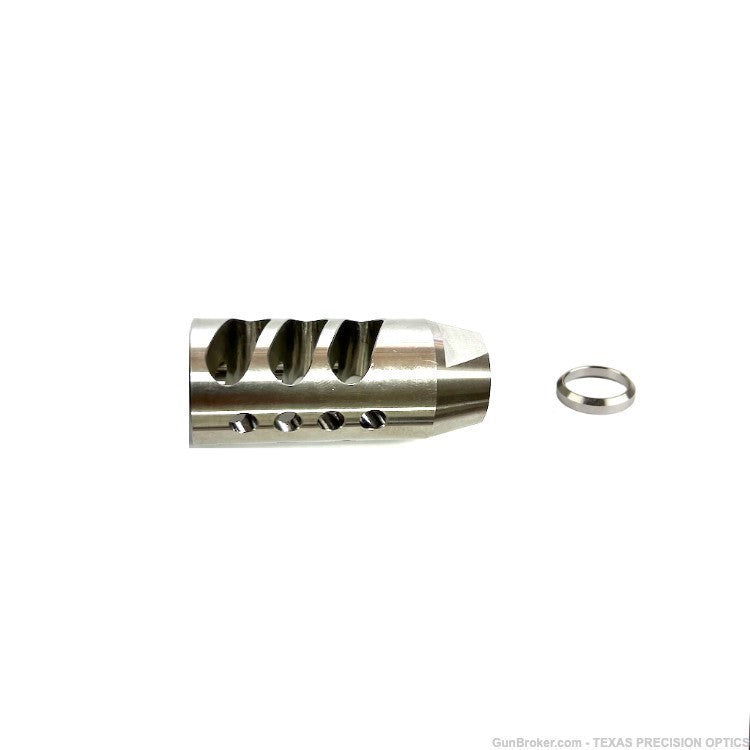 5/8X24 Stainless Steel Compensator Muzzle Brake W washer U.S Made