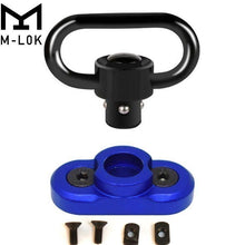 Load image into Gallery viewer, M-LOK QD Sling Swivel with Blue Rail Adaptor for M-LOK Handguard (Blue)