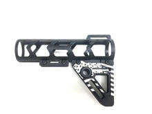 Load image into Gallery viewer, Black Anodized Aluminum Skeletonized Pistol Brace Stabilizer