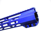 Load image into Gallery viewer, AR15 15&#39;&#39; Blue M-LOK Free Float Handguard with Blue Charging handle