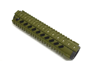 AR15 10'' Green Quad Rail Free Floating Mid Length Handguard Rail